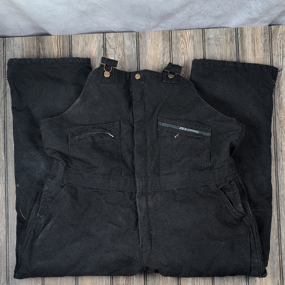 KEY Black Overalls 44x28